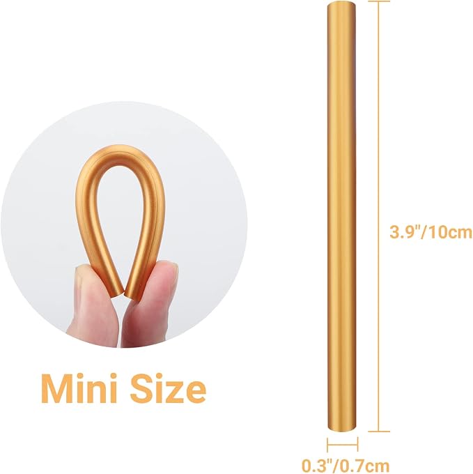 Metallic Gold Hot Glue Sticks, Mini Adhesive EVA Sticks