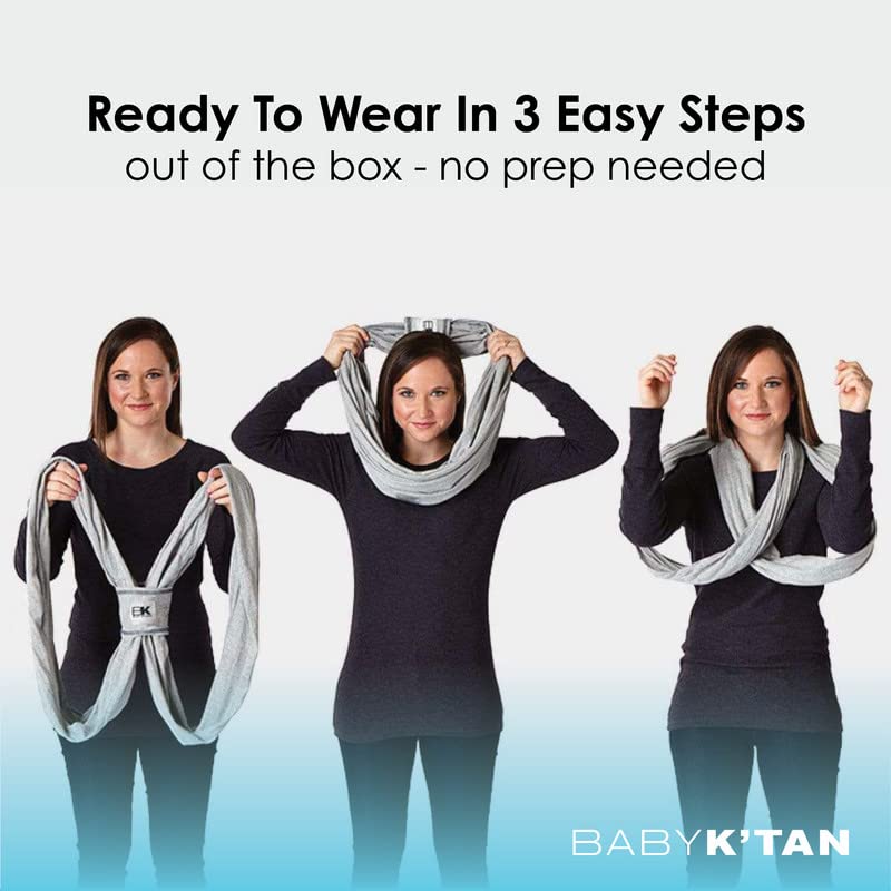 Active Oasis Baby K'tan Baby Carrier Wrap: #1 Easy Pre-Wrapped Baby Sling Gift | Breathable Sport Blend | UVA/UVB Infant Sun Protection | Promotes Safe Hygiene | Newborn up to 35lb (See Size Chart)