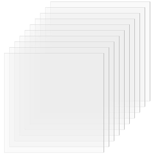 TKOnline 10 PCS Plexiglass Sheets, Invitations, Poster Frames Plastic Board