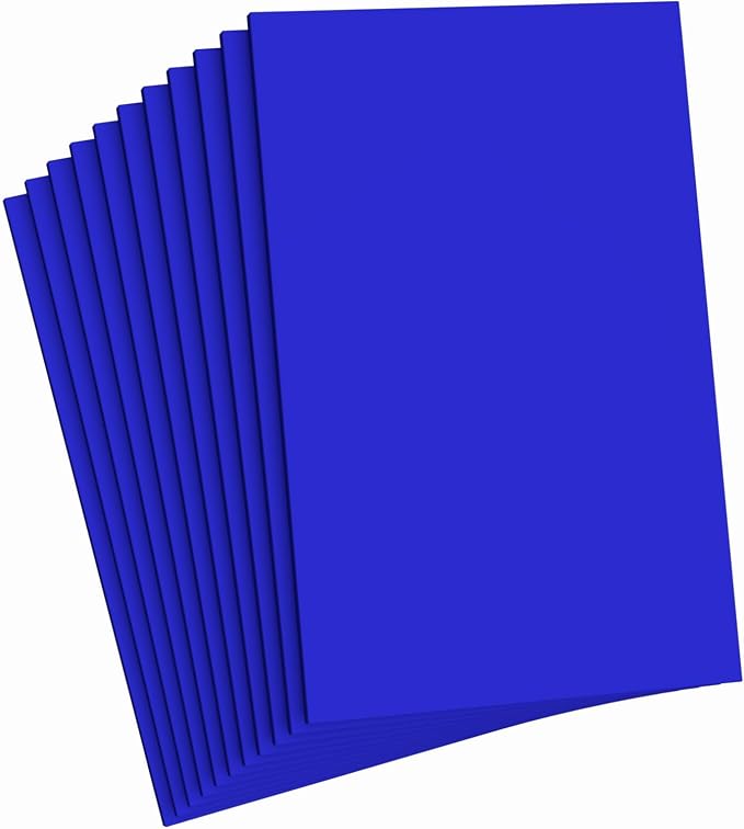 Do²ping Dark Blue Foam Sheets Crafts, 8.5x5.5 Inch Eva Color Craft Foam Paper