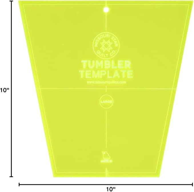 Acrylic Quilting Template, Tumbler