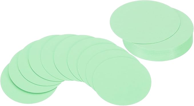 PATIKIL 2inch Circle Card Stock, Light Green