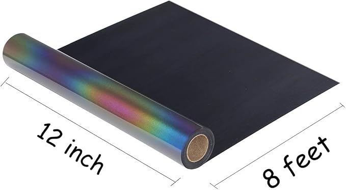 guangyintong Reflective Rainbow Heat Transfer Vinyl HTV Rolls, Reflective HTV