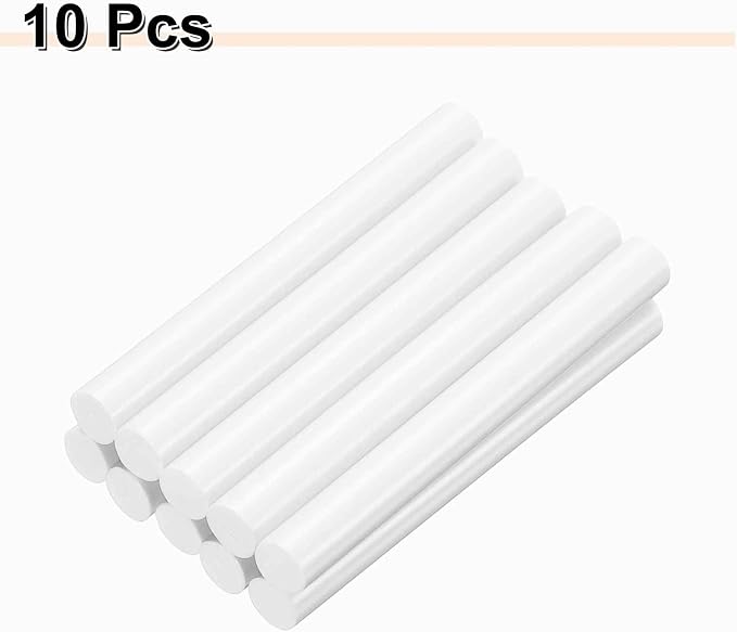 HARFINGTON 10pcs Hot Glue Sticks 0.43" Dia x 3.94" Long EVA Mini Hot Melt