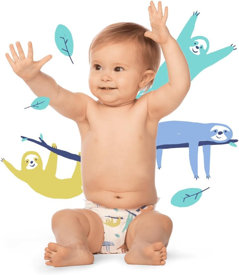 Hello Bello Premium Baby Diapers Size 3, 25 Count of Disposable, Extra-Absorbent, Hypoallergenic Baby Diapers with Snug and Comfort Fit, Sleepy Sloth
