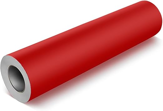 VViViD DECO65 Dark Red Matte Permanent Adhesive Craft Vinyl