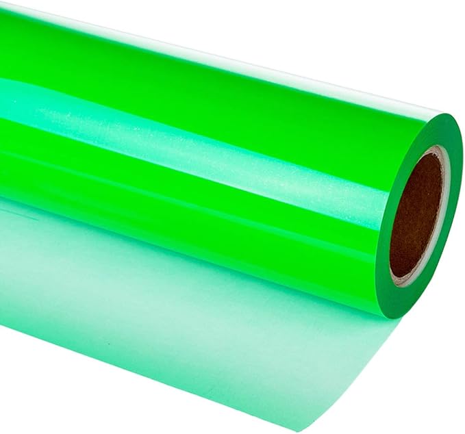 guangyintong Fluorescent Heat Transfer Vinyl Neon Green HTV Rolls, HTV Vinyl