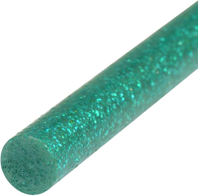 uxcell Mini Hot Glue Sticks for Glue Gun 0.27-inch x 4-inch Dark Green Glitter