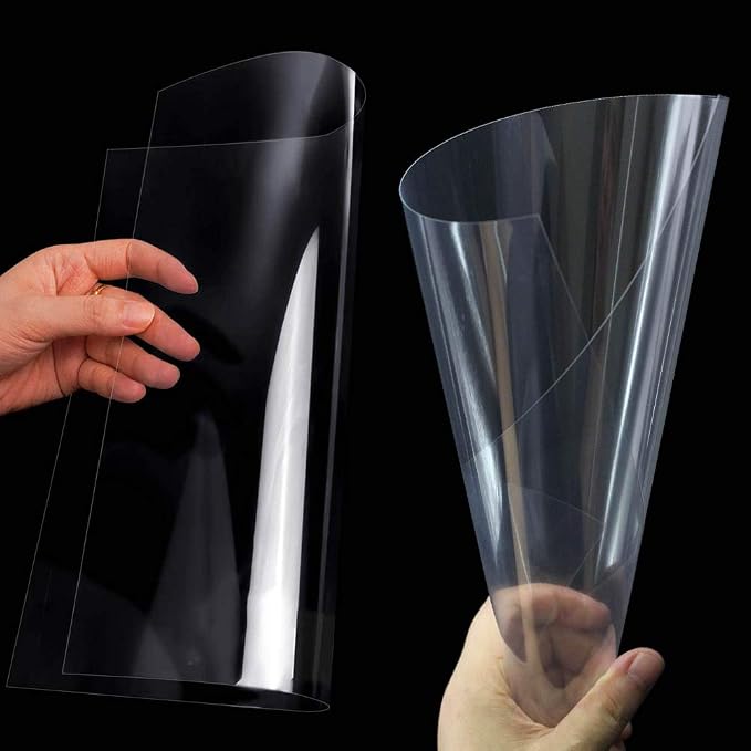 15 Pack 6 Mil Clear Mylar Stencil Sheets, Reusable Template Material, Make Your