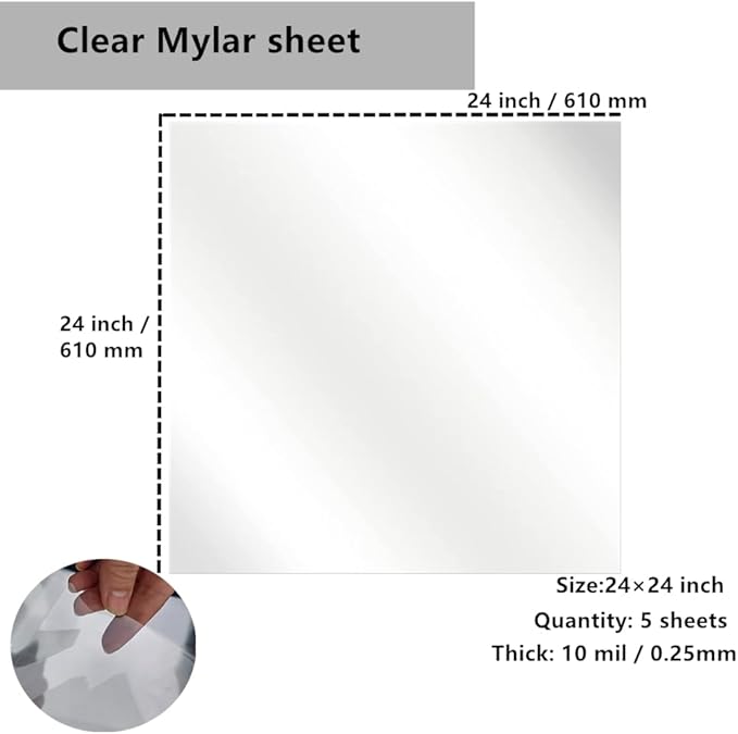 Transparent Blank Mylar Stencil Sheets