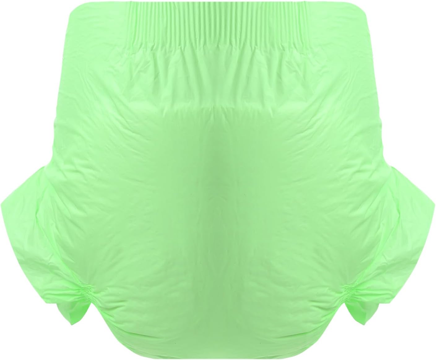 CutiePlusU Disposable Adult Diaper Heavy Absorption Dry Surface Adult Diapers All Night- Green 10 Pieces (Medium 28"-38")