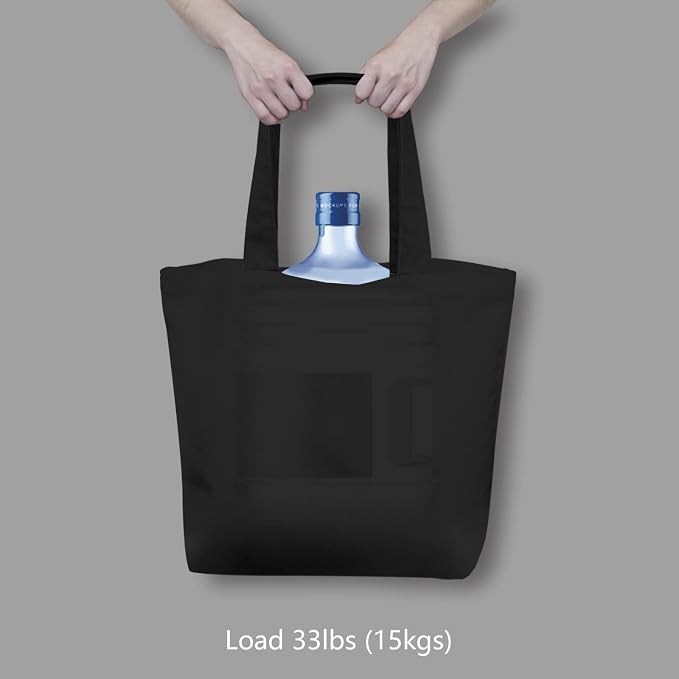 TOPDesign 1-Pack Super Strong Large 12oz Cotton Canvas Tote Bag, Reusable