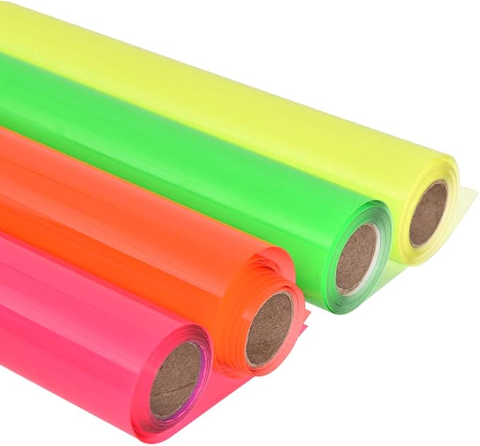 guangyintong Fluorescent Heat Transfer Vinyl Neon Yellow HTV Rolls, HTV Vinyl