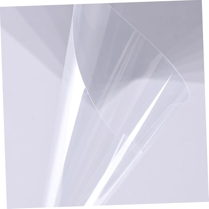 NUOBESTY Transparent Plastic Sheets 10 Pieces Clear Pet Film Sheets
