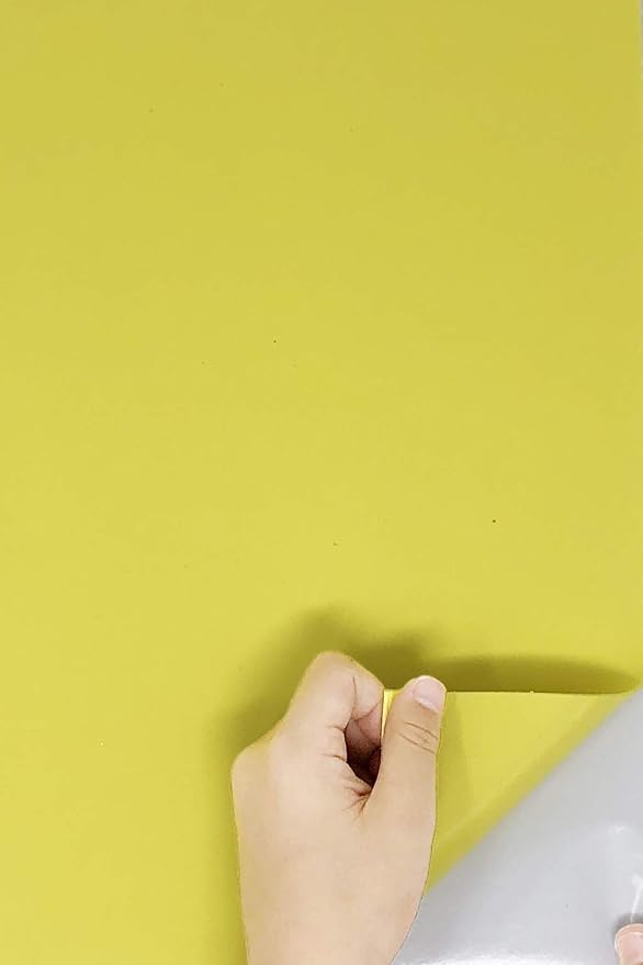 Allgala 20 Pack Self-Adhesive EVA Foam Paper 8x12 Inch Sheets-Yellow-CF85401