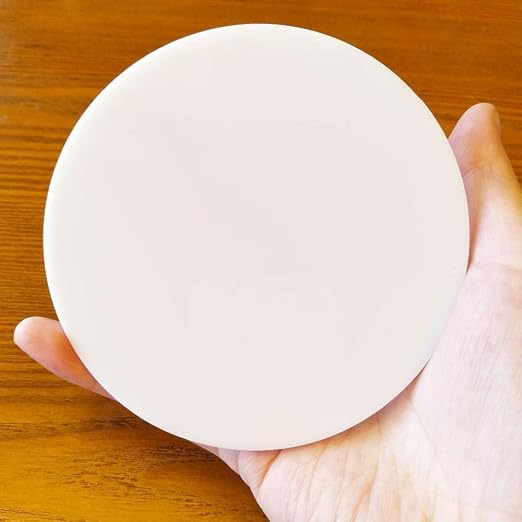 Set of 20 White Acrylic Discs, 1/8" Thick Round Transparent Circle Blanks