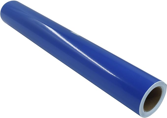 Luomorgo Royal Blue Permanent Vinyl Roll, 1 Roll | Glossy, Waterproof Adhesive