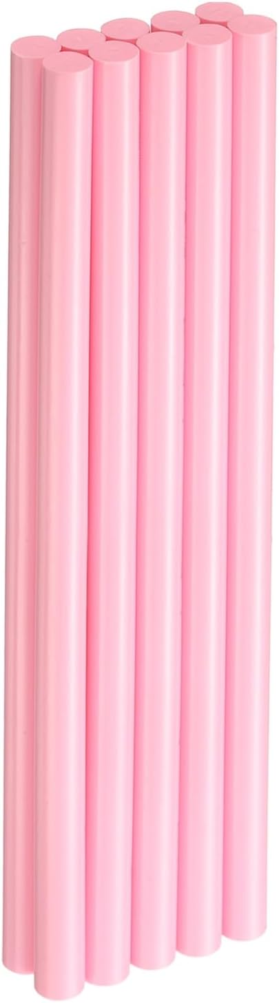 HARFINGTON 10pcs Hot Glue Sticks 0.43" Dia x 9.84" Long EVA Mini Hot Melt