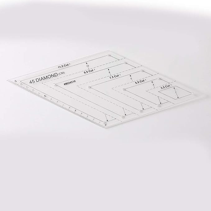 Quilting Ruler Set, 45 Degrees | 60 Degrees Ruler | Sewing Crafts Accessories