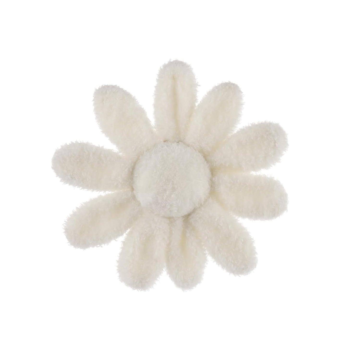 Apricot Lamb Baby Lovey Daisy Soft Rattle Toy, Plush Stuffed Flowers for Newborn Soft Over 0 Months (White Daisy)