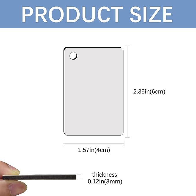 240Pcs Sublimation Keychain Blanks Double Sides 80 MDF Sublimation Keychains