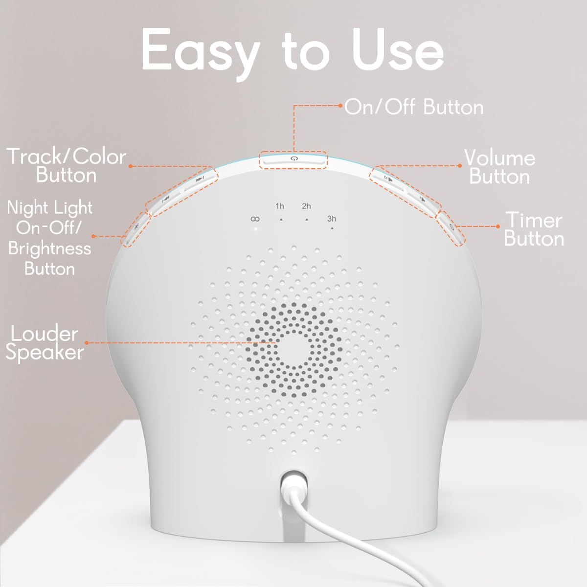 BrownNoise Electric Night Light for Baby 12 Colors Reading Lights for Indoor Use and 10 Adjustable Brightness for Baby Adult Kids