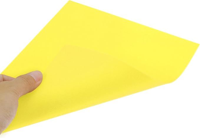 uxcell Light Yellow EVA Foam Sheets 11 x 8 inch 1.7mm Thickness