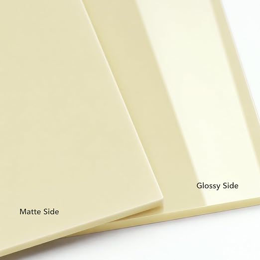 Macaron Pastel Cast Acrylic Sheets 12x12 1/8" | Dual finish matte & glossy cast