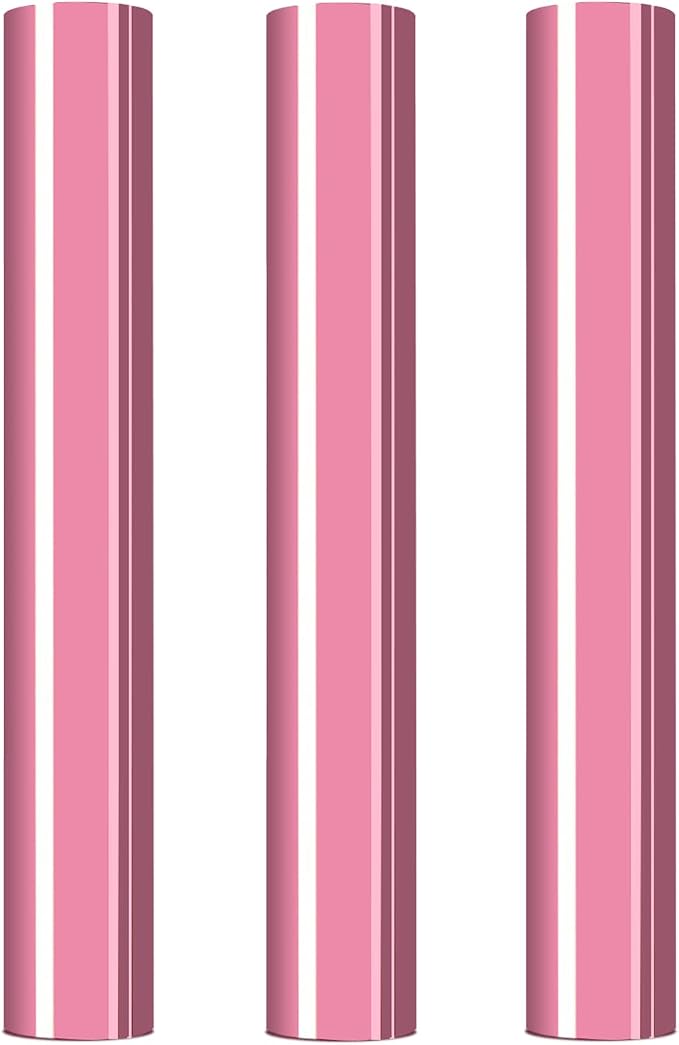 3D Puff Heat Transfer Vinyl 3 Sheets 12"x10"-Peach Pink | 3D Puffy Iron-on htv