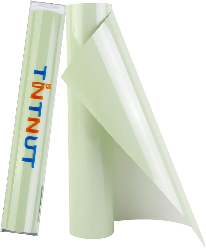 Tintnut Pale Mint Green Heat Transfer Vinyl, 10inx6ft Iron on Vinyl | Neutral