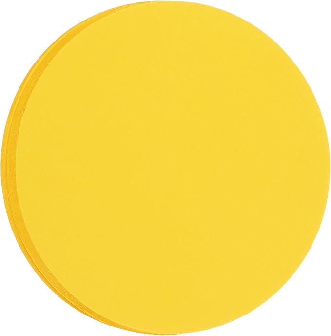 MECCANIXITY 60 PCS Golden Yellow Circle Cutouts Paper, 8 Inch Round Cutouts