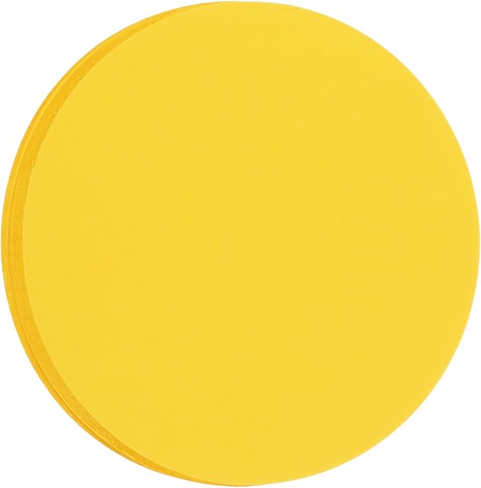 MECCANIXITY 60 PCS Golden Yellow Circle Cutouts Paper, 6 Inch Round Cutouts