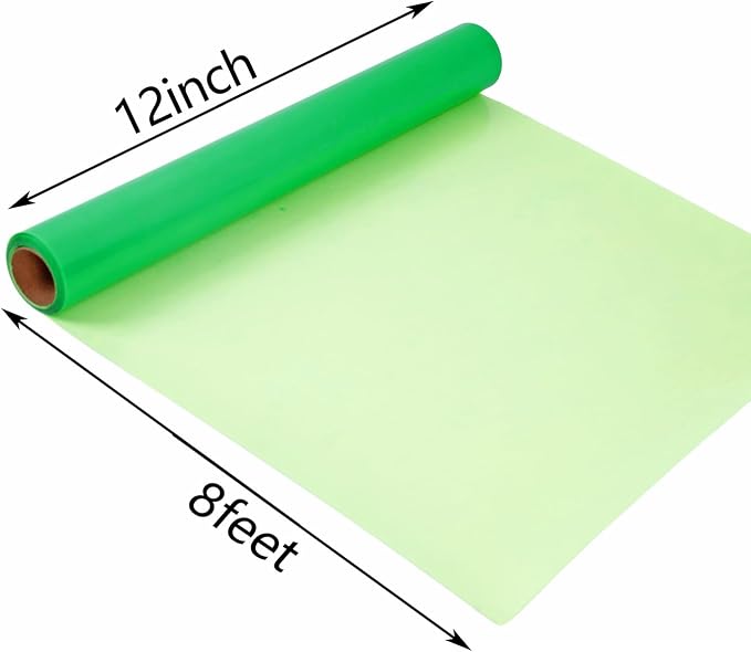 guangyintong Glow in The Dark Heat Transfer Vinyl HTV Rolls, PU Elastic HTV