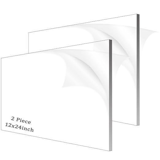 2 Pieces 1/8" Thick Acrylic Sheets, Plexiglass Sheets, Photo Frames