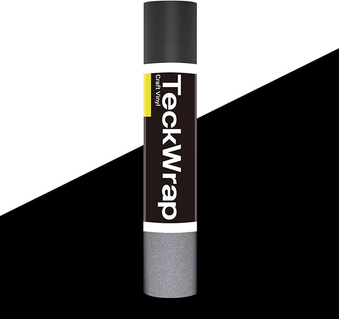 TECKWRAP Black Reflective Chrome Adhesive Vinyl Flashlight Sensitive Vinyl