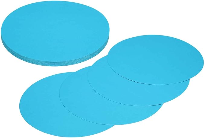 MECCANIXITY 24 Pcs Circle Card Stock, 6.7 Inch Round Cutouts Paper Thick
