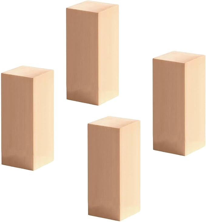 4 Pack Basswood Carving Blocks, DIY Crafts