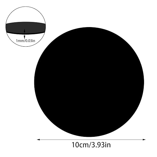 30Pcs 4 inch Black Acrylic Discs Acrylic Circle Blanks, Round Acrylic Sheets