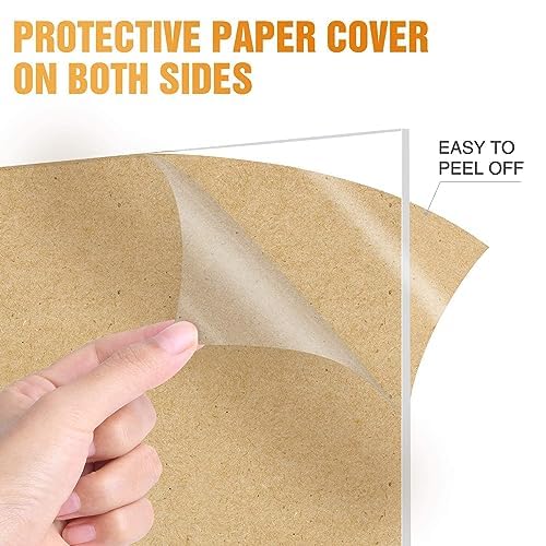 4 Pack 18x24 1/8" Clear Plexiglass Sheets