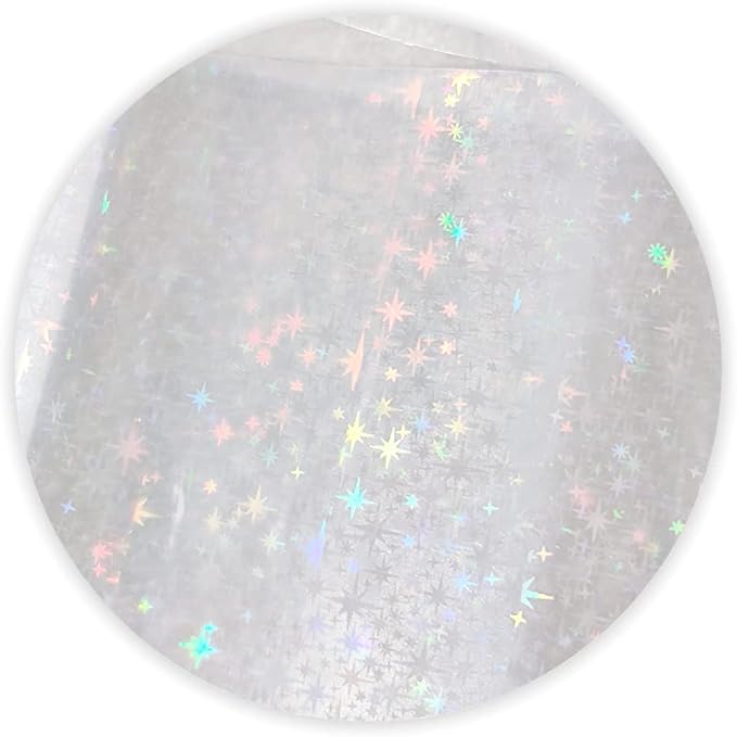 Iridescent Clear Film Laser Mirror Rainbow Transparent PVC Waterproof Vinyl