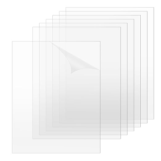 TKOnline 7 PCS Plexiglass Sheets, Invitations, Poster Frames Plastic Board