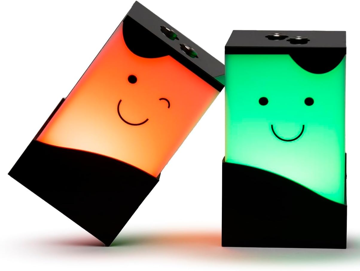 ZOCI VOCI Telepathy Toddlers – Cute Friendship Lamps with No Subscription | WiFi Touch Lamp for Long Distance Relationships, Couples, Friends & Family | Friendship Lights - Christmas Gifts (Set of 2)