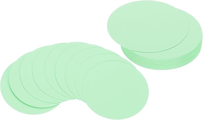 PATIKIL 3inch Circle Card Stock, Light Green