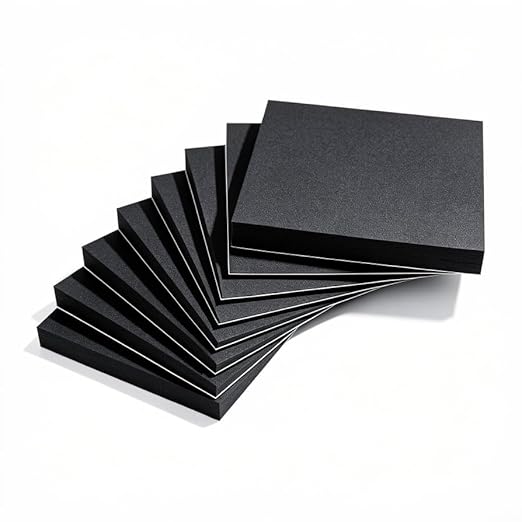 MAGZO 8Pcs Adhesive Foam Padding 1/2 in Thick X 4 in X 4 in, Closed Cell Foam
