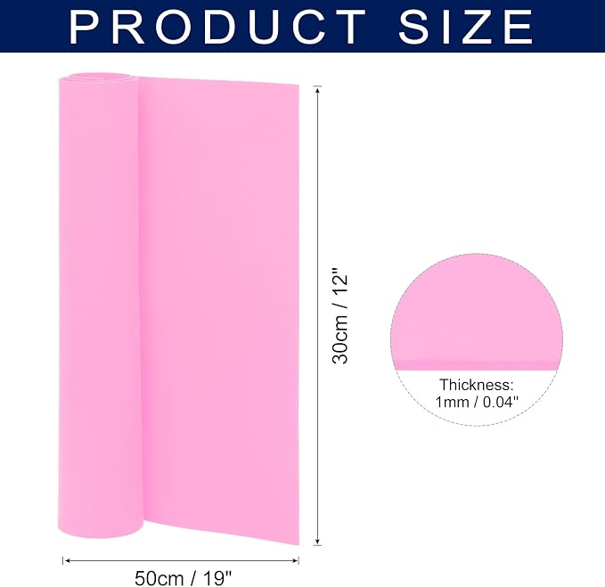 MECCANIXITY Foam Sheets Crafts 19x12 Inch 1mm EVA Craft Foam Paper Foam Sheets