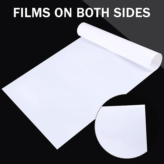 3 PCS Flexible Translucent PE Plastic Sheet 48" x 24" x 1/30'' Milky