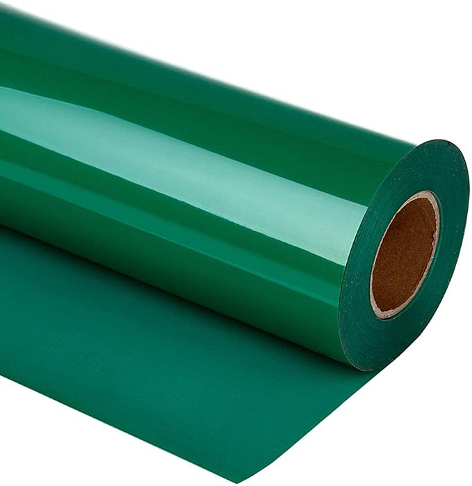 guangyintong Heat Transfer Vinyl Green HTV Rolls, Matte Surface PU Material