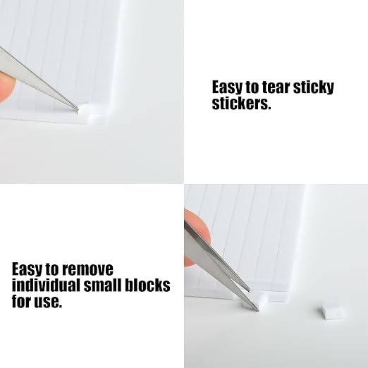 3750Pcs Double-Sided Adhesive Pads, 10 Sheets Foam Dots Adhesive Foam Square