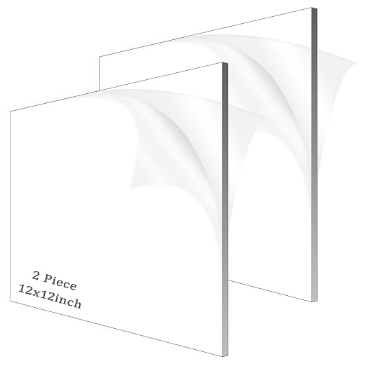 Clear Acrylic Sheet Plexiglass, 1/4" Thick Cast Acrylic Glass Sheet, Plexiglass