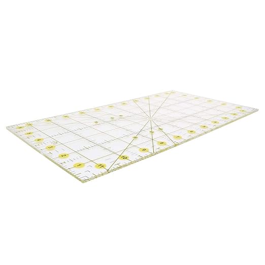 Acrylic Quilting Ruler 6.5" x 12" Fabric Cutting Ruler